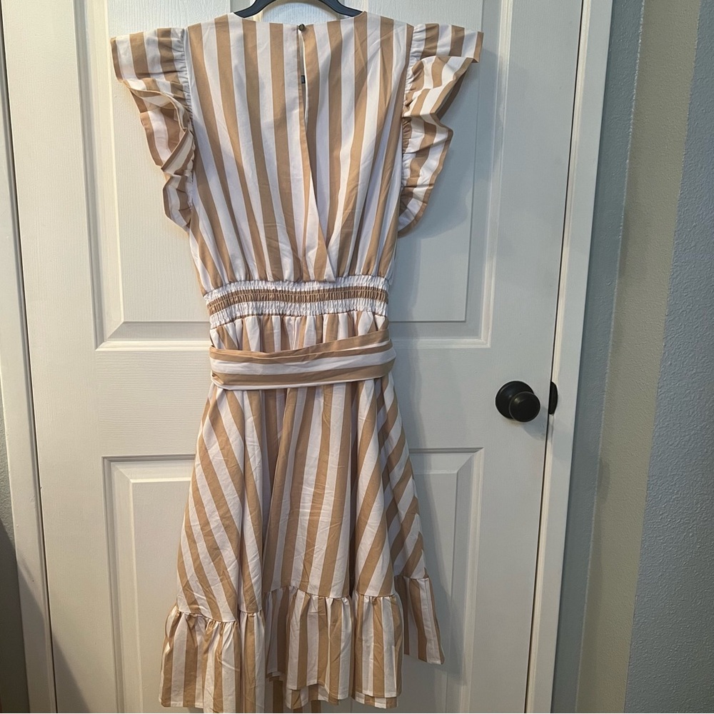 NWOT Striped Ruffle Dress - Picture 2 of 3